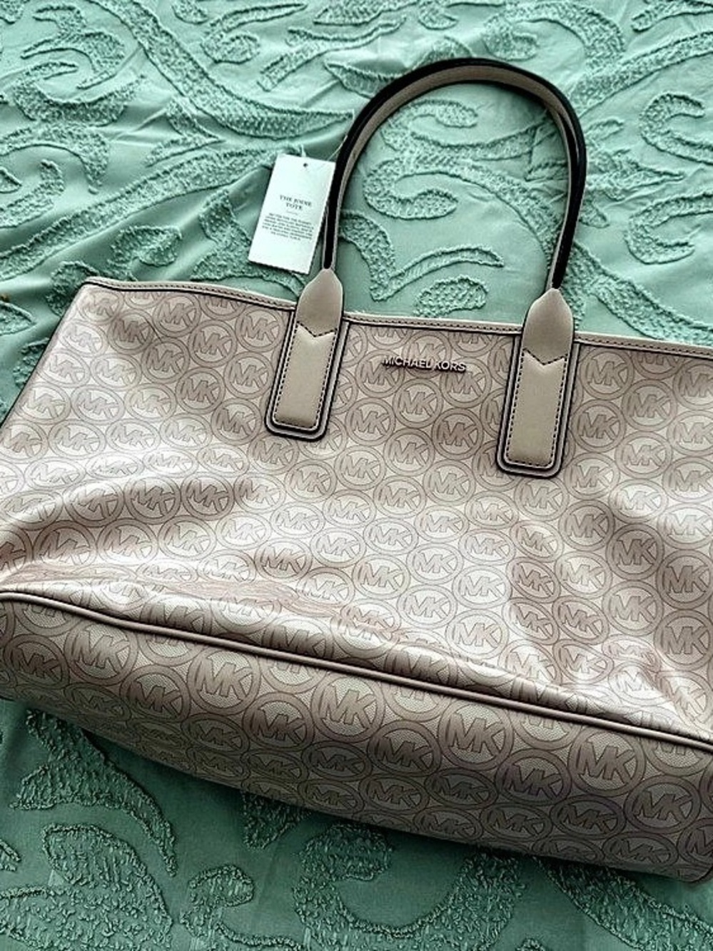 Michael Kors Signature Logo Tote Bag Pink NWT